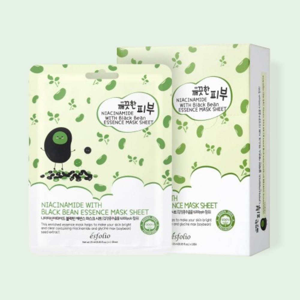 Niacinamide with Black Bean Essence Mask Sheet