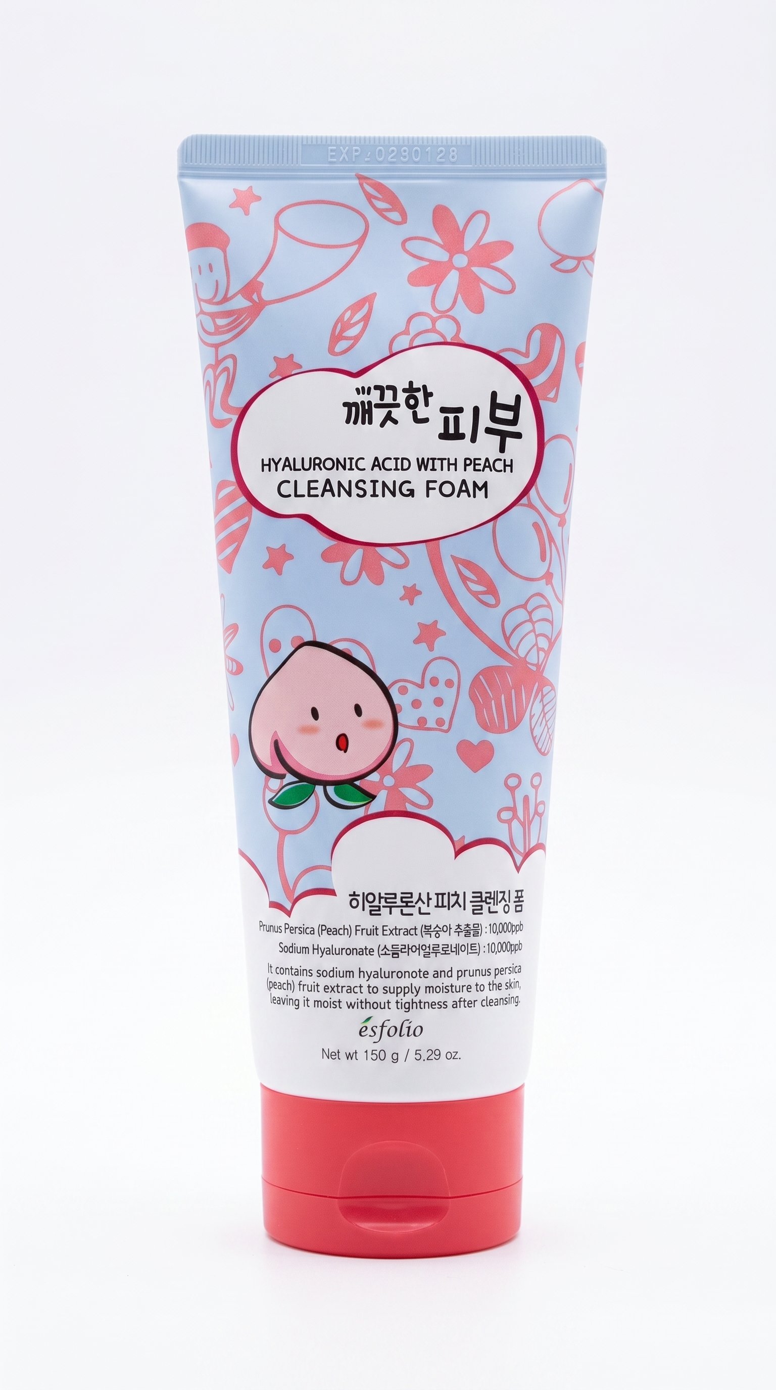 Hyaluronic Acid with Peach Cleansing Foam