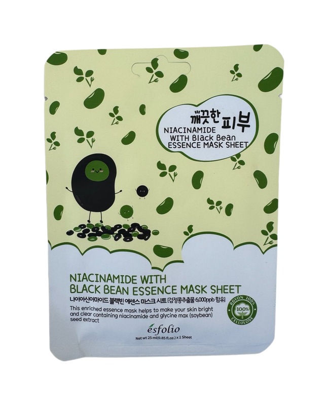 Niacinamide With Black Bean Essence Mask Sheet